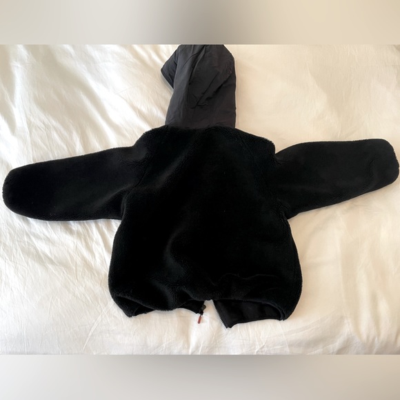 Zara Boys toddler puff jacket hooded black warm winter jacket zipper 7 size coat - Picture 3 of 3